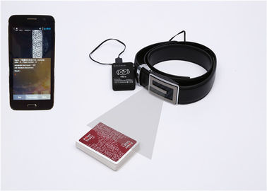 अदृश्य पोकर बारकोड स्कैन करने के लिए सीवीके 730 टी ब्लैक लेदर बेल्ट डायनामिक कैमरा